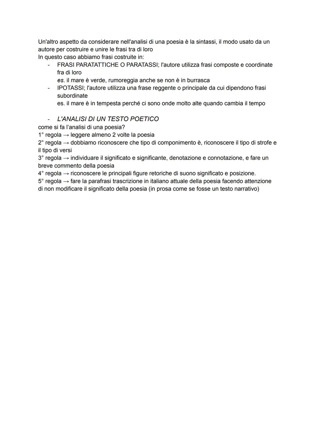 # ANTOLOGIA

- IL TESTO POETICO

Il testo poetico è un testo scritto in versi (esempio: le canzoni, le poesie, le odi, i poemi epici)
Il sig