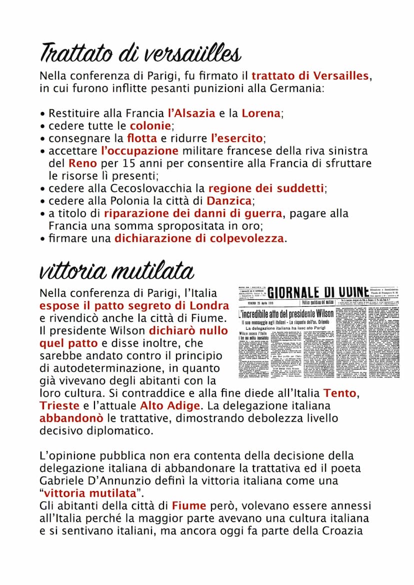 post prima
guerra mondiale
Il dopo prima guerra mondiale vide la fine degli imperi
centrali, la nascita dei nuovi stati, la creazione della 
