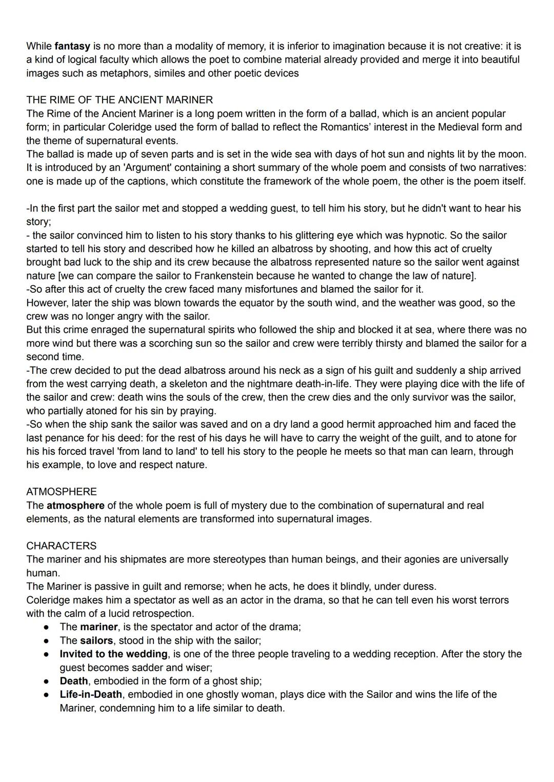 SAMUEL TAYLOR COLERIDGE (1772-1834)
Was born in Devonshire in 1772. He received an excellent education in the classics but he failed to grad