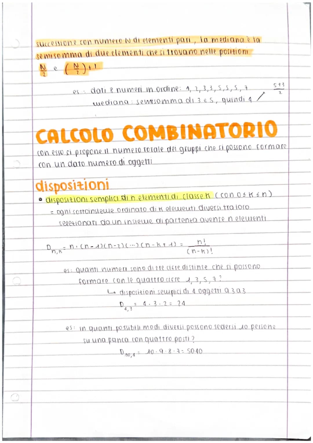 45/4/23
• PROBABILITÀ
evento
= qualsiasi insiewe formato da tutti, nessuno o alcuni del possibili esiti
di un esperimento casuale (quindi un