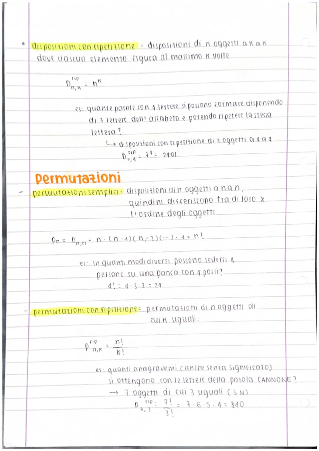 45/4/23
• PROBABILITÀ
evento
= qualsiasi insiewe formato da tutti, nessuno o alcuni del possibili esiti
di un esperimento casuale (quindi un