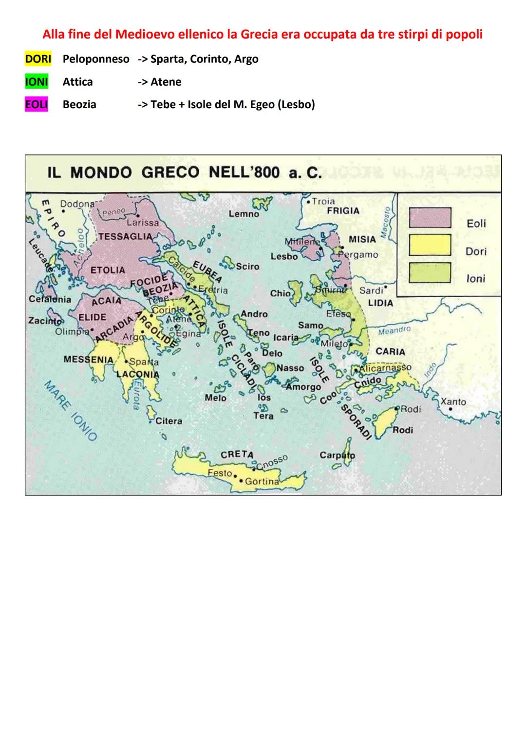 # GRECIA: l'età arcaica
Pagg. 156-157

IX - VII sec. fine medioevo ellenico inizio età arcaica

↓

In Grecia si verificarono molti cambiamen