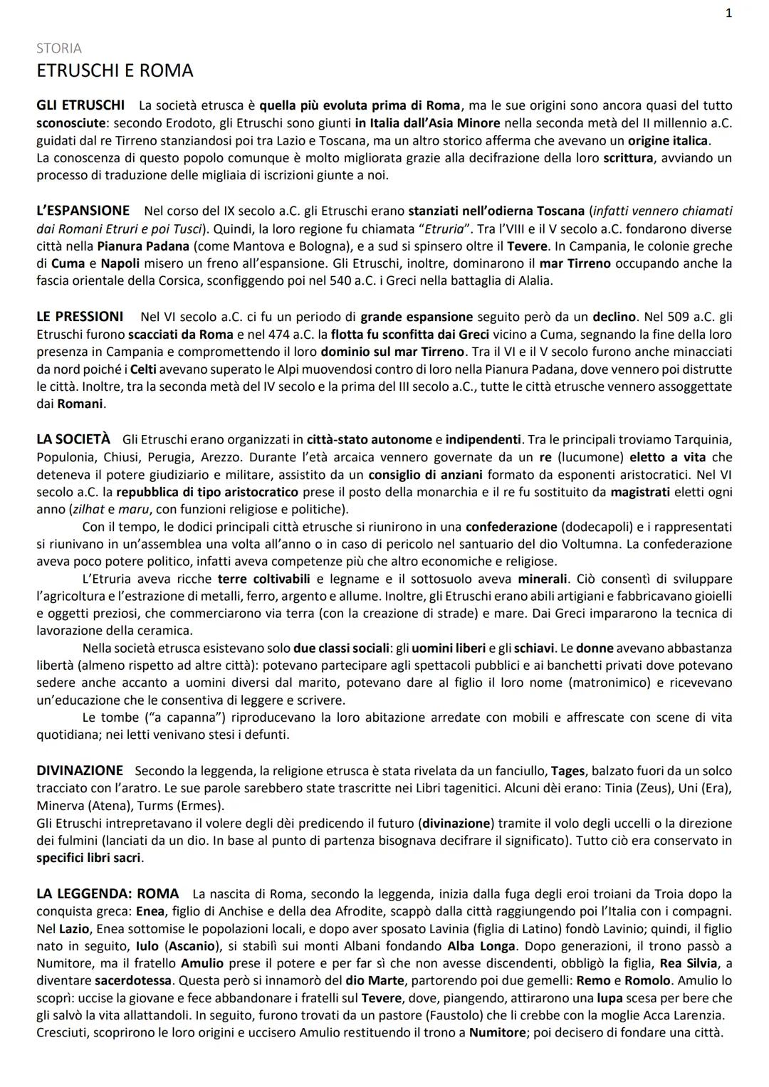 Chi erano gli Etruschi? Mito e storia di Roma spiegati