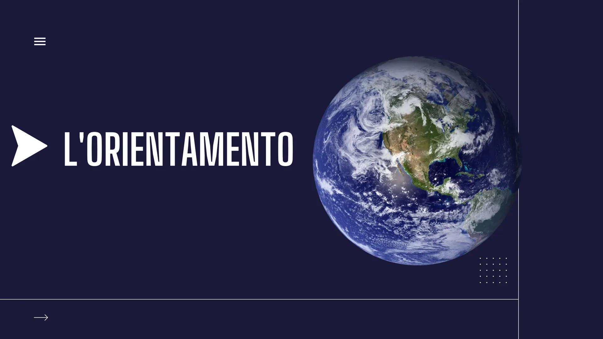 GLI STRUMENTI
DEL
GEOGRAFO
↑ |||
↑
L'ORIENTAMENTO CHE COSA VUOL DIRE ORIENTARSI?
Depart
STERO
1
M
NE
MS
ORIENTARSI = "volgersi
verso Oriente