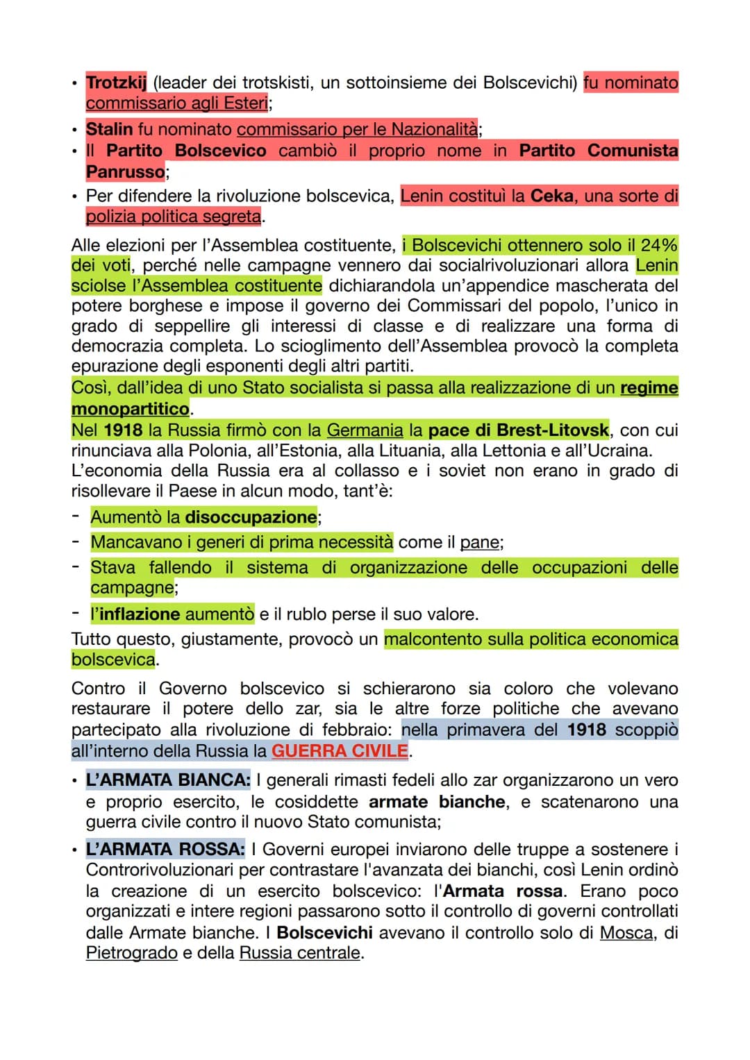 LA RIVOLUZIONE RUSSA
Alla fine dell'800 la Russia era un immenso territorio multietnico retto da una
monarchia assoluta (lo zar) che reprime