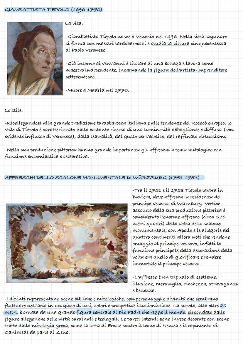 Il Rococò
-Il Rococò è uno stile artístico e ornamentale
che si afferma in Francia nella prima metà
del 700 come evoluzione del tardo Barocc