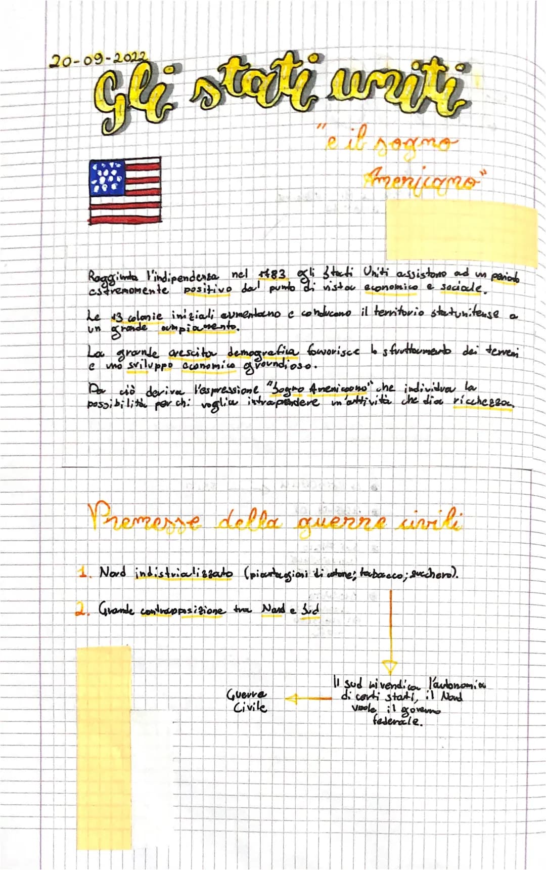 gli stati writi
"Eib
PE
20-09-2022
sonno
menicano"
Raggiunto l'indipendenza nel +483 ogli Stati Uniti assistono ad un periodo
estremomente p