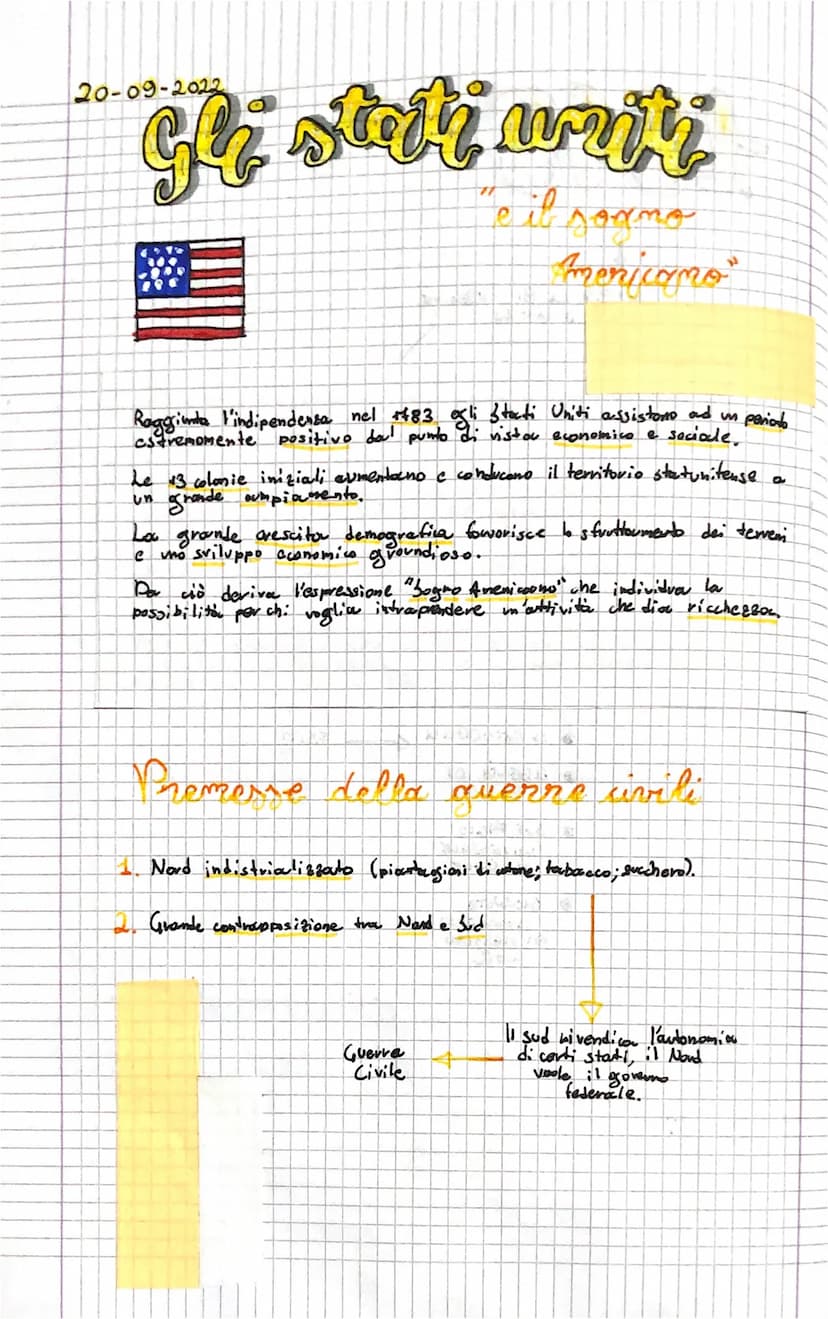 gli stati writi
"Eib
PE
20-09-2022
sonno
menicano"
Raggiunto l'indipendenza nel +483 ogli Stati Uniti assistono ad un periodo
estremomente p