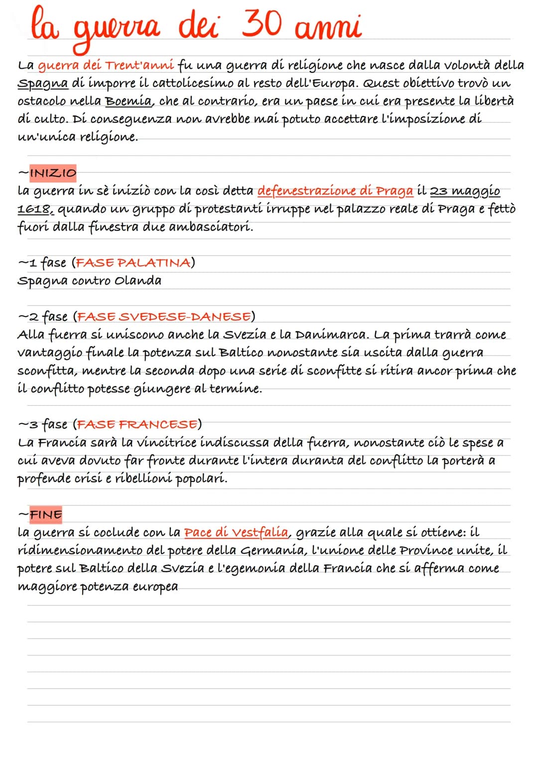 la
dei 30 anni
guerra
La guerra dei Trent'anní fu una guerra di religione che nasce dalla volontà della
spagna di imporre il cattolicesimo a