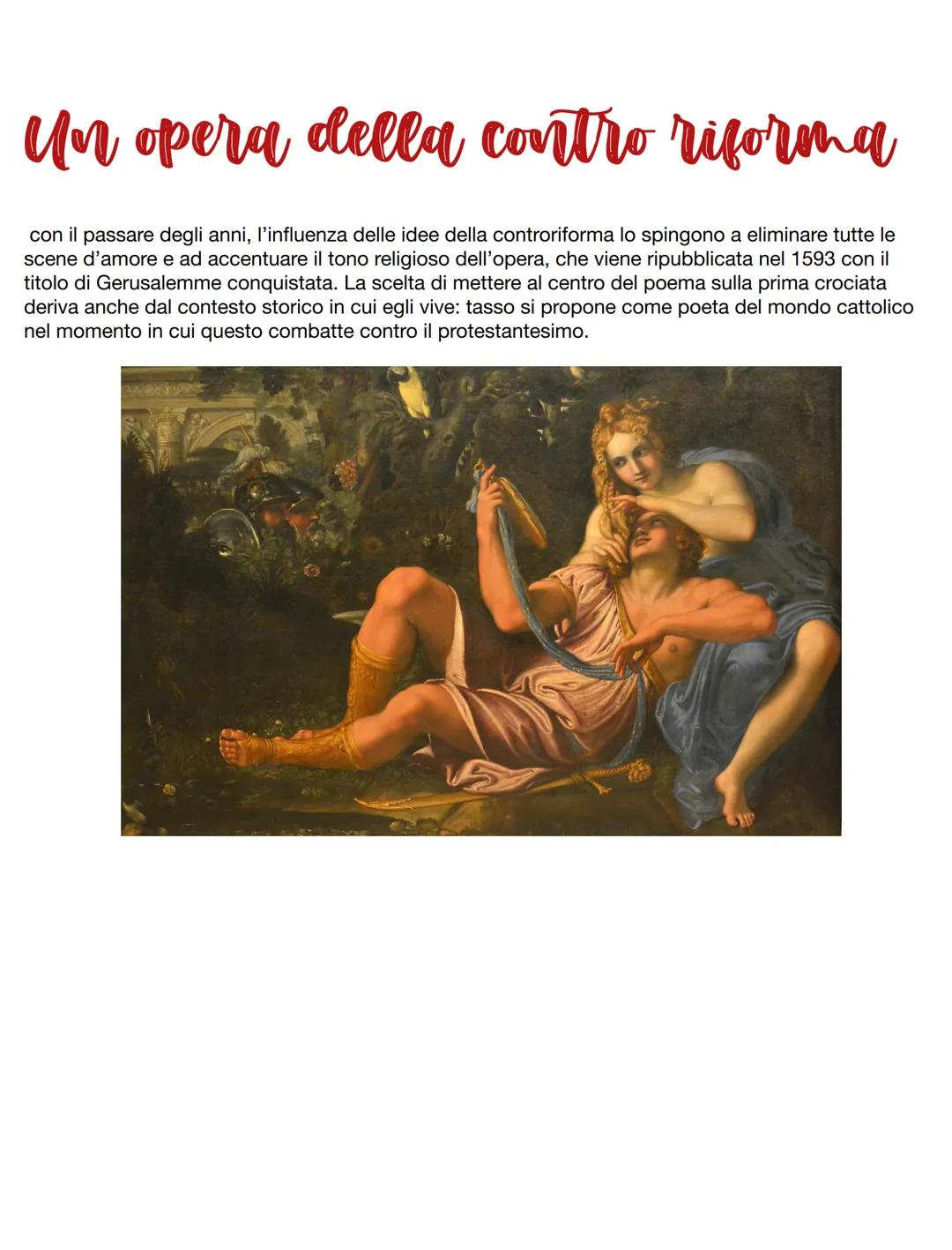 Torquato Tasso
nasce a Sorrento nel 1544. Dal 1560 frequenta l'università a
Padova. Nel 1565 si stabilisce a Ferrara, al servizio del
cardin