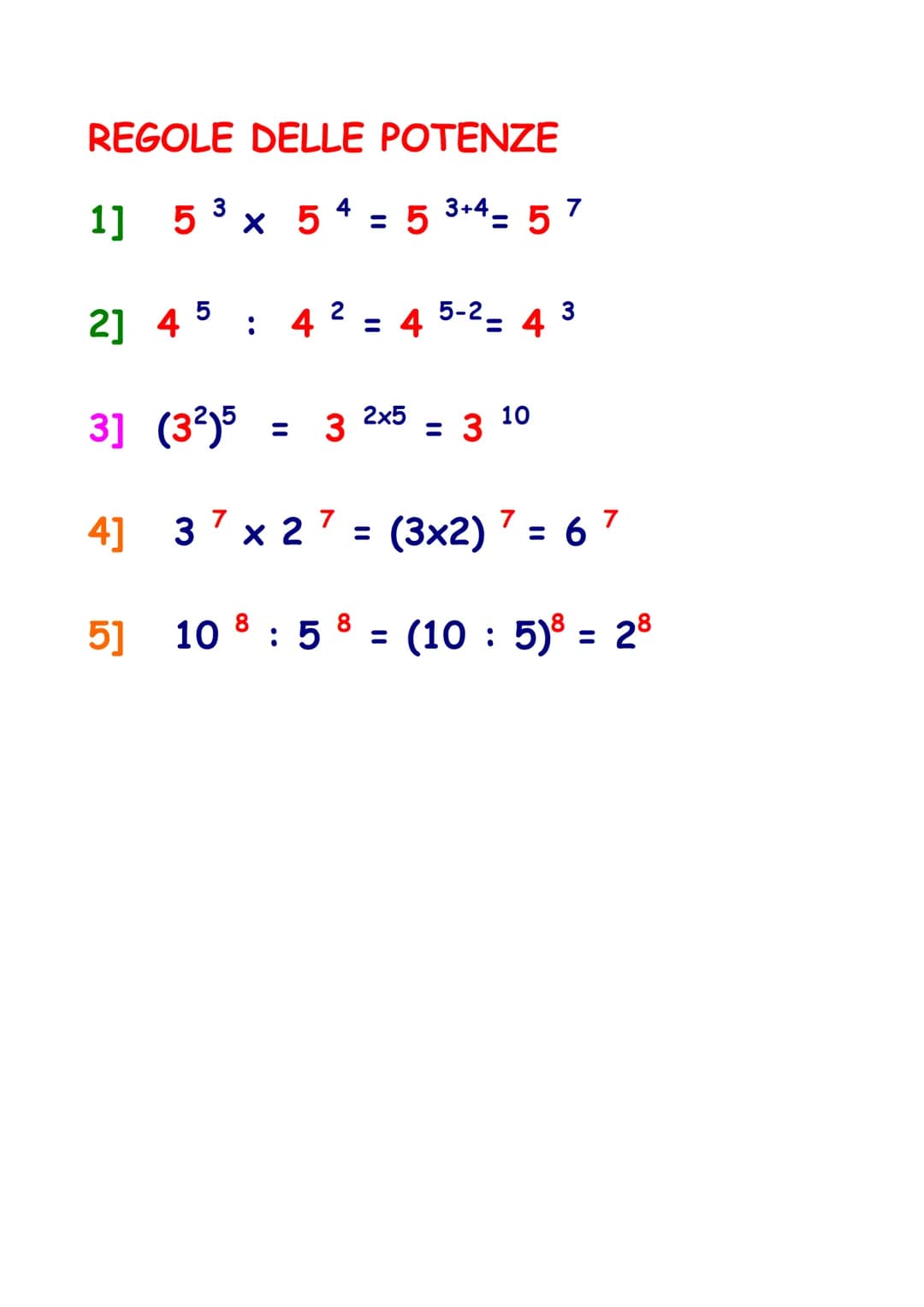 2
3-
n° = 1
n¹ = n
0 = 0
LE POTENZE
1 = 1
si legge: 2 alla terza cioè
Dislessin.net
→ESPONENTE
BASE
Indica QUANTE VOLTE
viene ripetuto
il nº