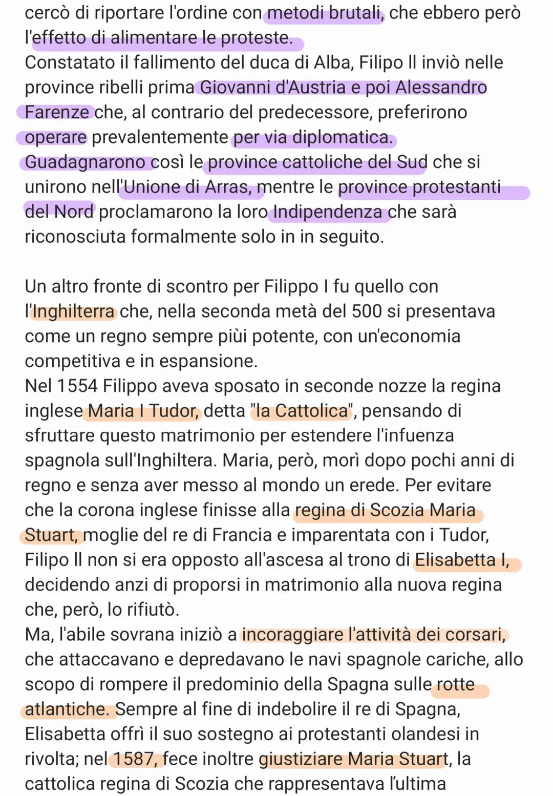 Le guerre di religione e i nuovi equilibri tra le potenze
La Spagna di Filippo II
Nel 1556 l'imperatore Carlo V d'Asburgo aveva abdicato e
d