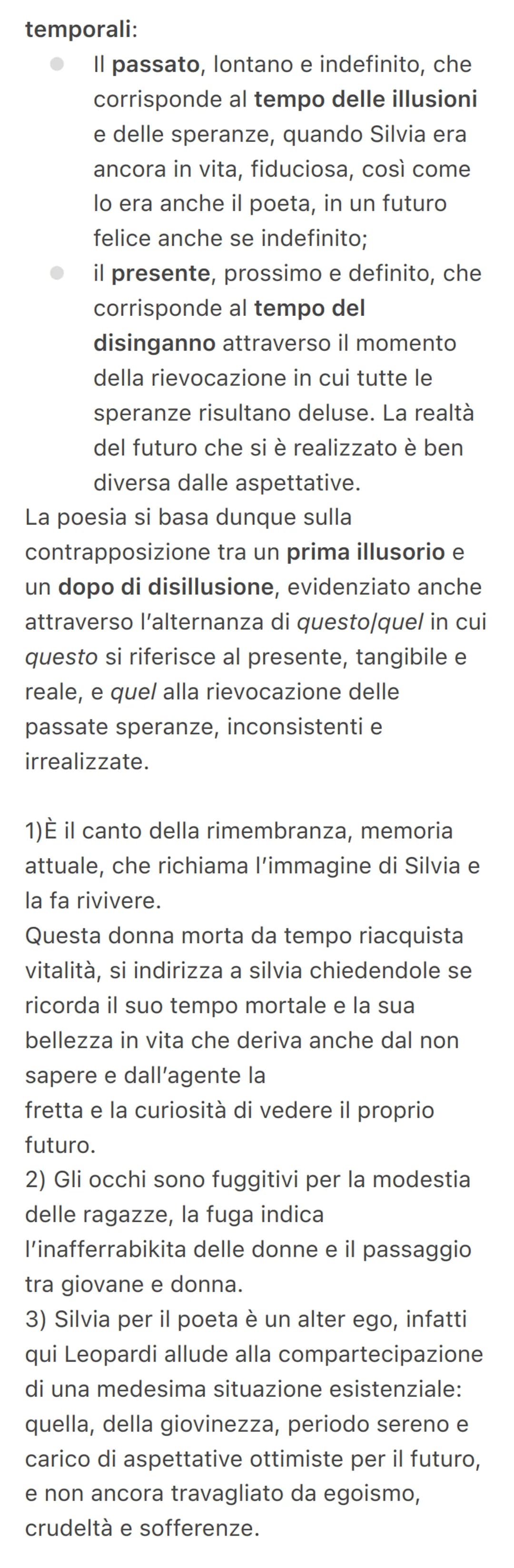 A Silvia
È una delle poesie più note di Leopardi e
inaugura una nuova poesia e fa parte dei
canti posano recanatesi e appartengono
alla seco