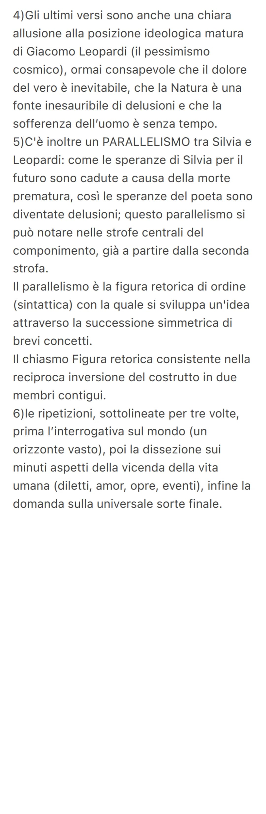 A Silvia
È una delle poesie più note di Leopardi e
inaugura una nuova poesia e fa parte dei
canti posano recanatesi e appartengono
alla seco