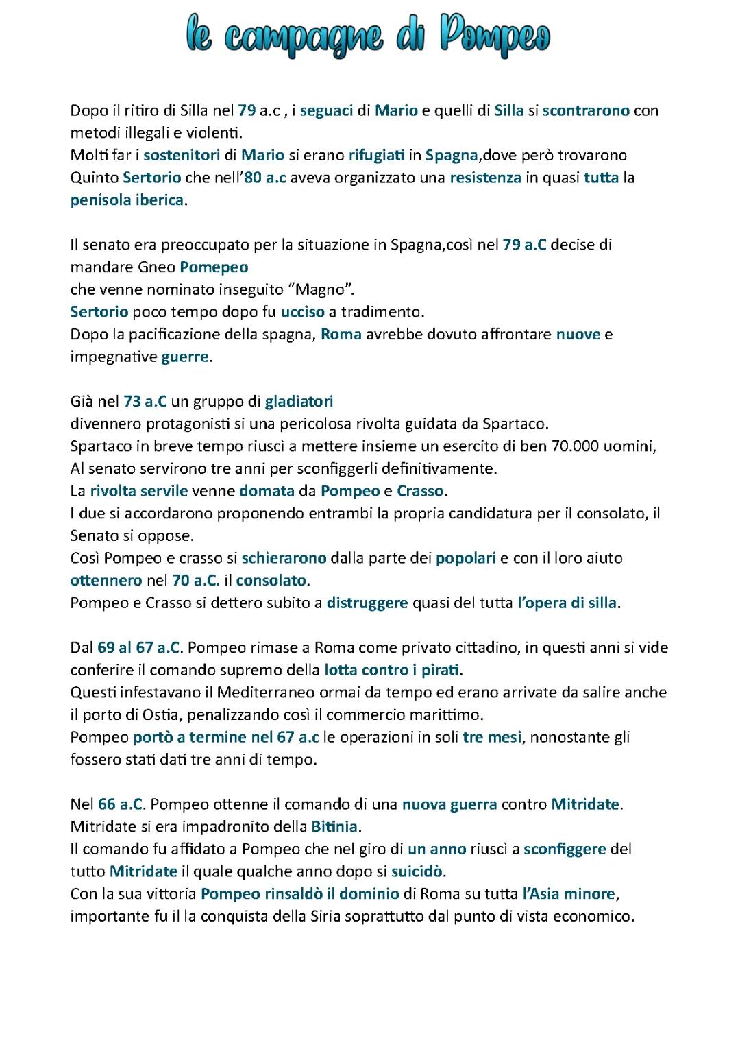 Le Imprese di Pompeo