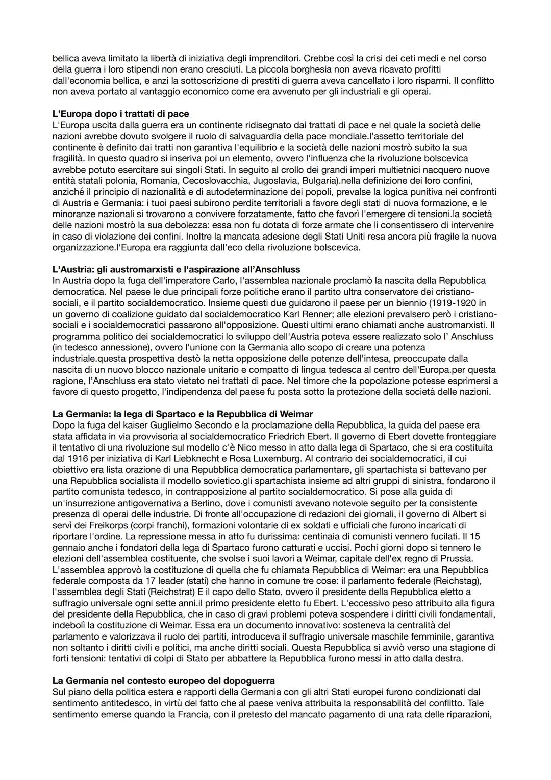 # Il primo dopo guerra

1.GLI STATI UNITI: SVILUPPO ECONOMICO E ISOLAZIONISMO
L'espansione dell'economia
Gli Stati Uniti ricavano dalla gran