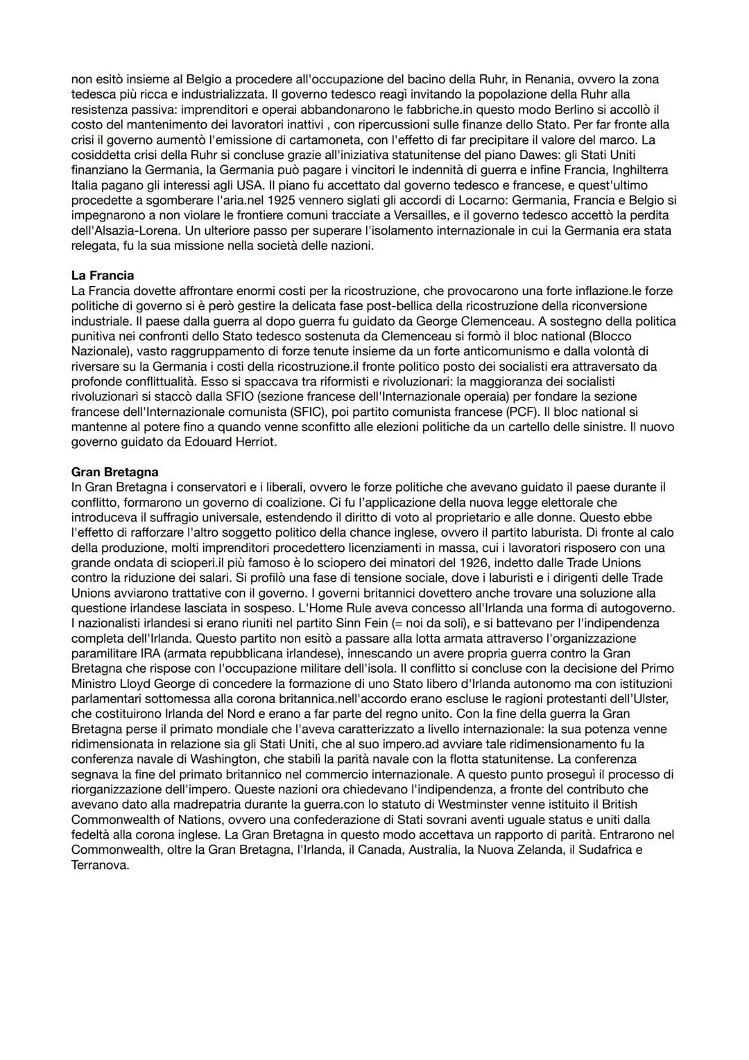 # Il primo dopo guerra

1.GLI STATI UNITI: SVILUPPO ECONOMICO E ISOLAZIONISMO
L'espansione dell'economia
Gli Stati Uniti ricavano dalla gran