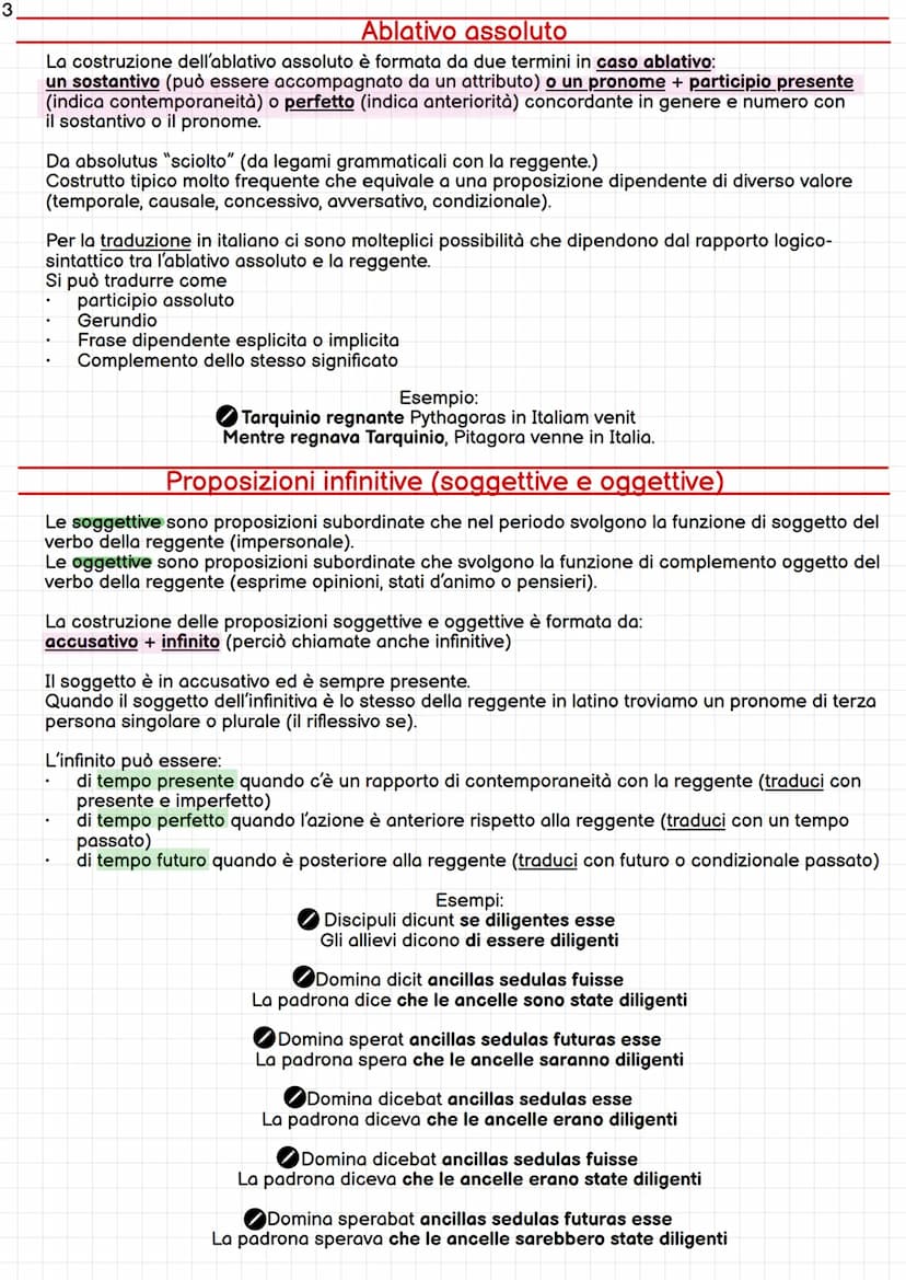 Morfosintassi latino
Perifrastica attiva
Gerundio
Gerundivo
Perifrastica passiva
Ablativo assoluto
Proposizioni infinitive
Proposizione fina