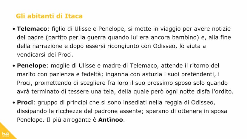 hub
SCUOLA
L'Odissea
500
OC hub
SCUOLA
IL TACCUINO DI
L'Odissea è il più recente
poema epico attribuito a
Omero.
Il poema è costituito da 24