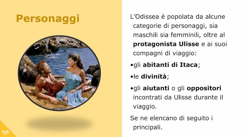 hub
SCUOLA
L'Odissea
500
OC hub
SCUOLA
IL TACCUINO DI
L'Odissea è il più recente
poema epico attribuito a
Omero.
Il poema è costituito da 24