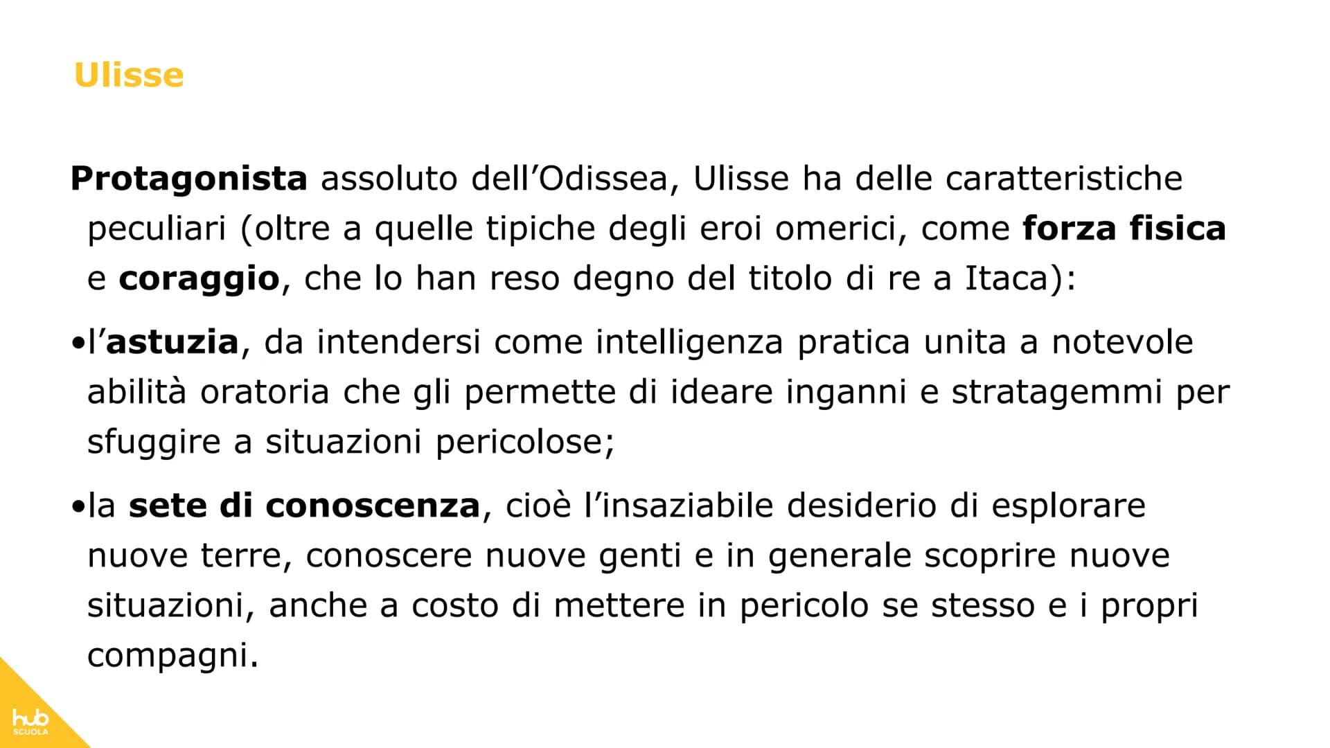 hub
SCUOLA
L'Odissea
500
OC hub
SCUOLA
IL TACCUINO DI
L'Odissea è il più recente
poema epico attribuito a
Omero.
Il poema è costituito da 24