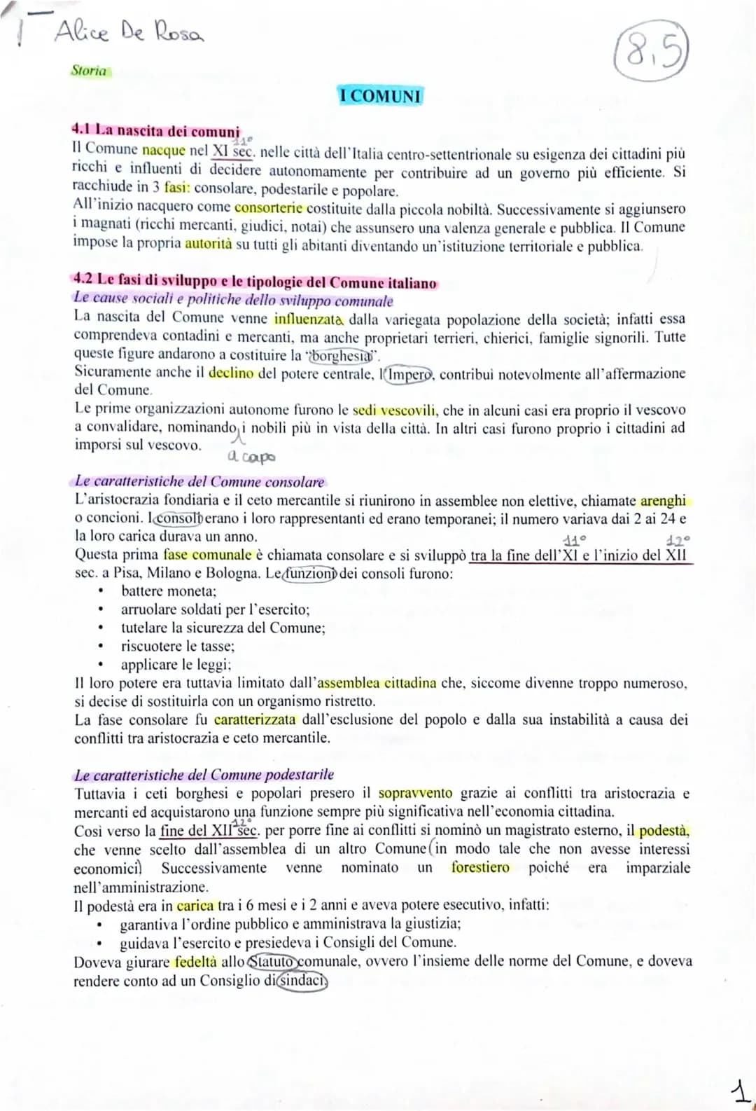La Nascita dei Comuni nel Medioevo