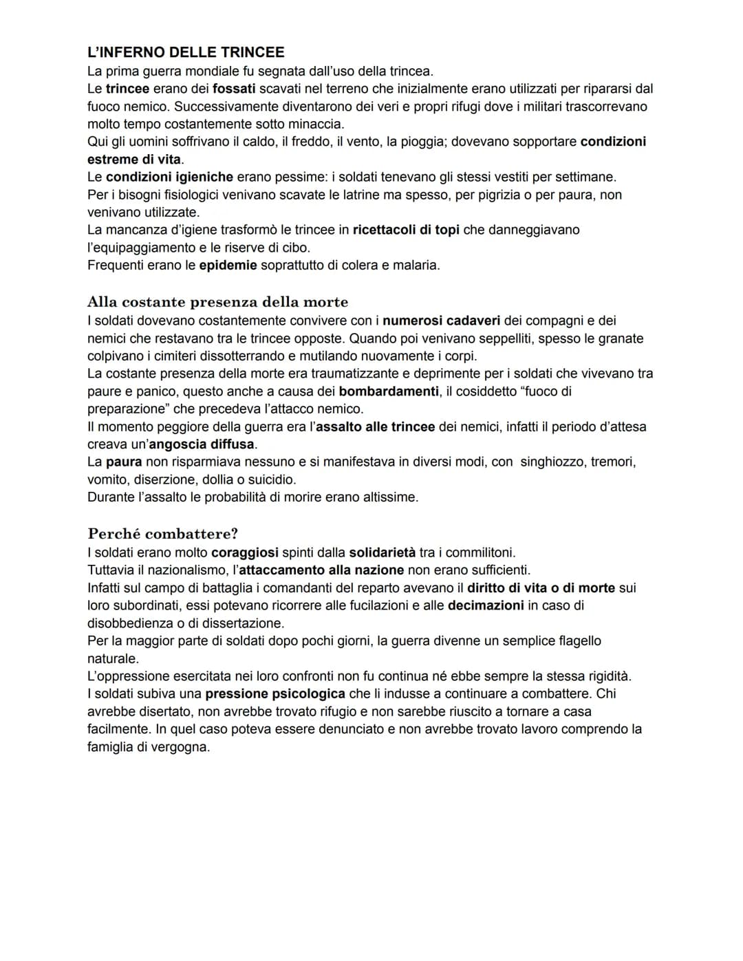 LA PRIMA GUERRA MONDIALE
La prima guerra mondiale (1914-18), ebbe varie cause di carattere politico, economico,
militare e socioculturale.
L