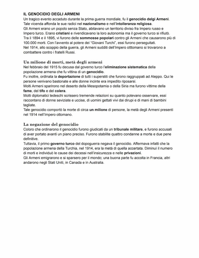 LA PRIMA GUERRA MONDIALE
La prima guerra mondiale (1914-18), ebbe varie cause di carattere politico, economico,
militare e socioculturale.
L