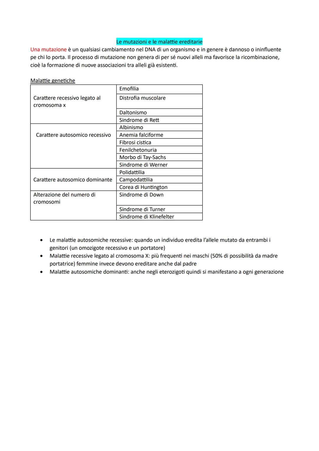 1. Introduzione
La genetica è lo studio delle leggi e dei meccanismi che permettono la trasmissione dei caratteri da una
generazione all'alt