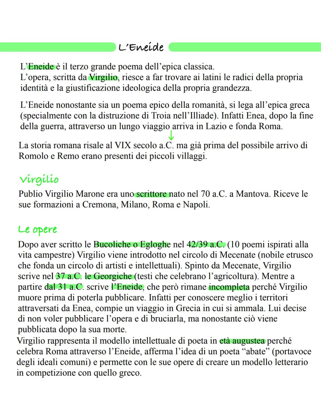 L'Eneide
L'Eneide è il terzo grande poema dell'epica classica.
L'opera, scritta da Virgilio, riesce a far trovare ai latini le radici della 