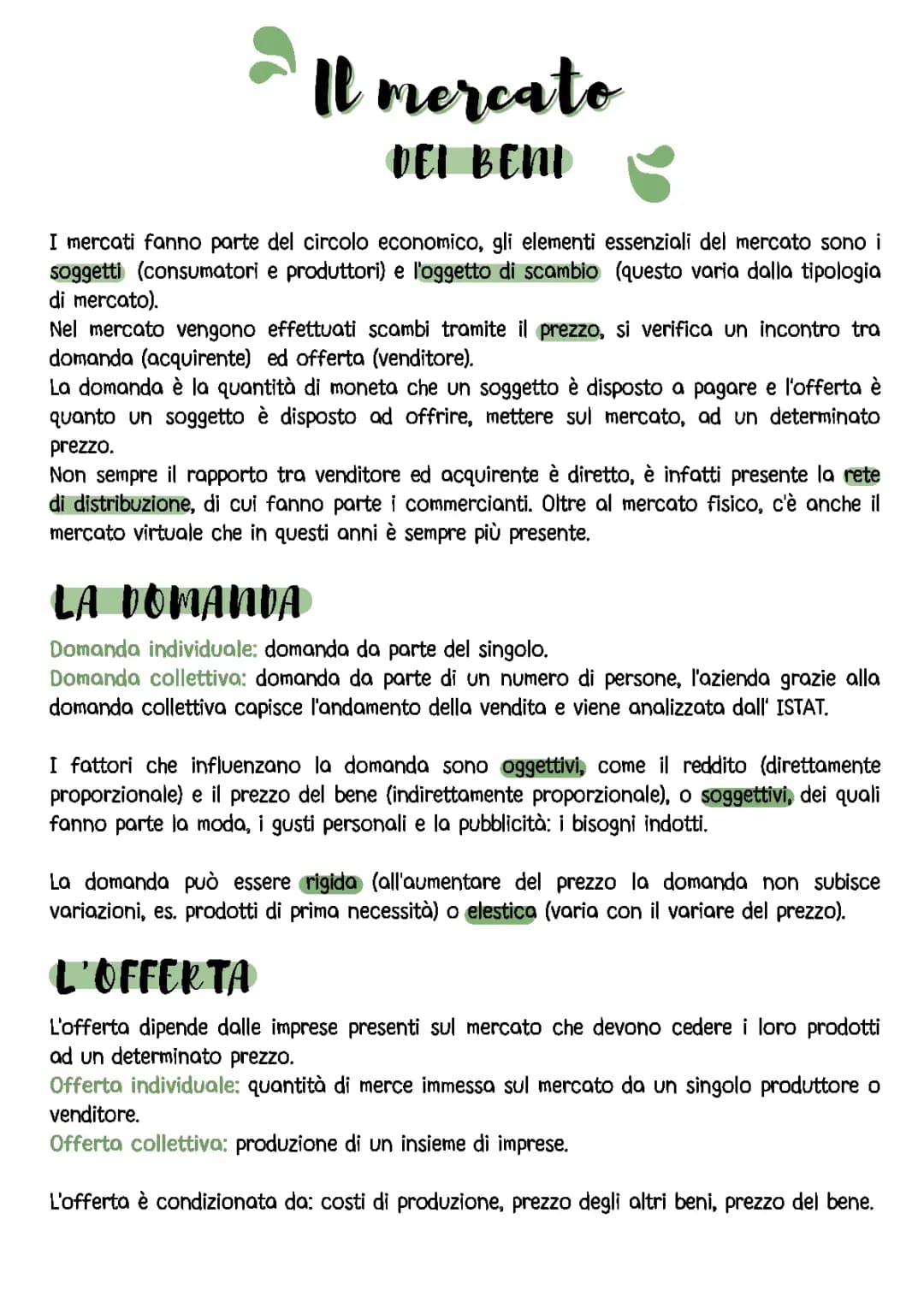 I mercati