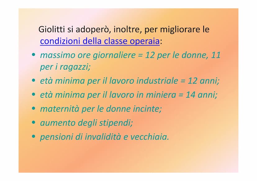 L'ETÀ GIOLITTIANA
Alunna: Giani Costanza
Classe: 3^D
Disciplina: Storia L'Italia di Giolitti
Il 1900 fu un anno
drammatico per l'Italia
con 