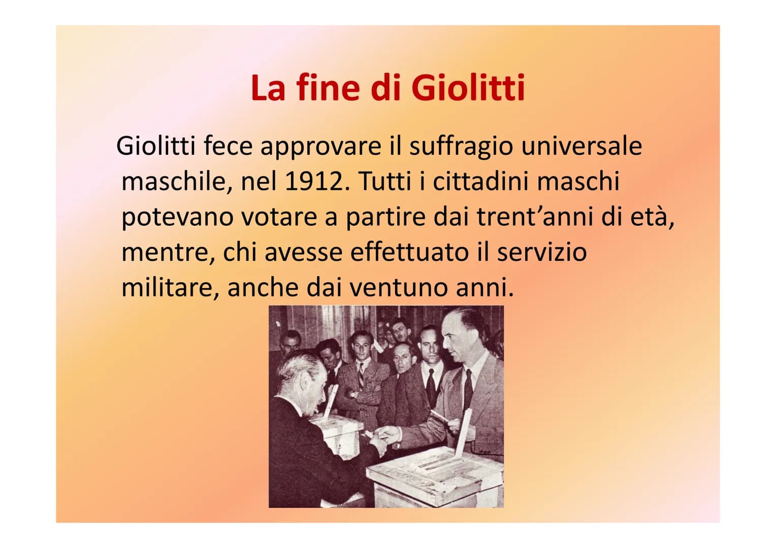 L'ETÀ GIOLITTIANA
Alunna: Giani Costanza
Classe: 3^D
Disciplina: Storia L'Italia di Giolitti
Il 1900 fu un anno
drammatico per l'Italia
con 