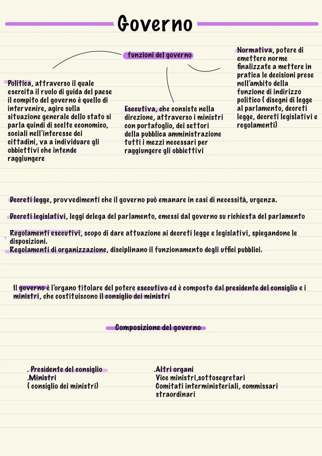 Politica, attraverso il quale
esercita il ruolo di guida del paese
il compito del governo è quello di
intervenire, agire sulla
situazione g