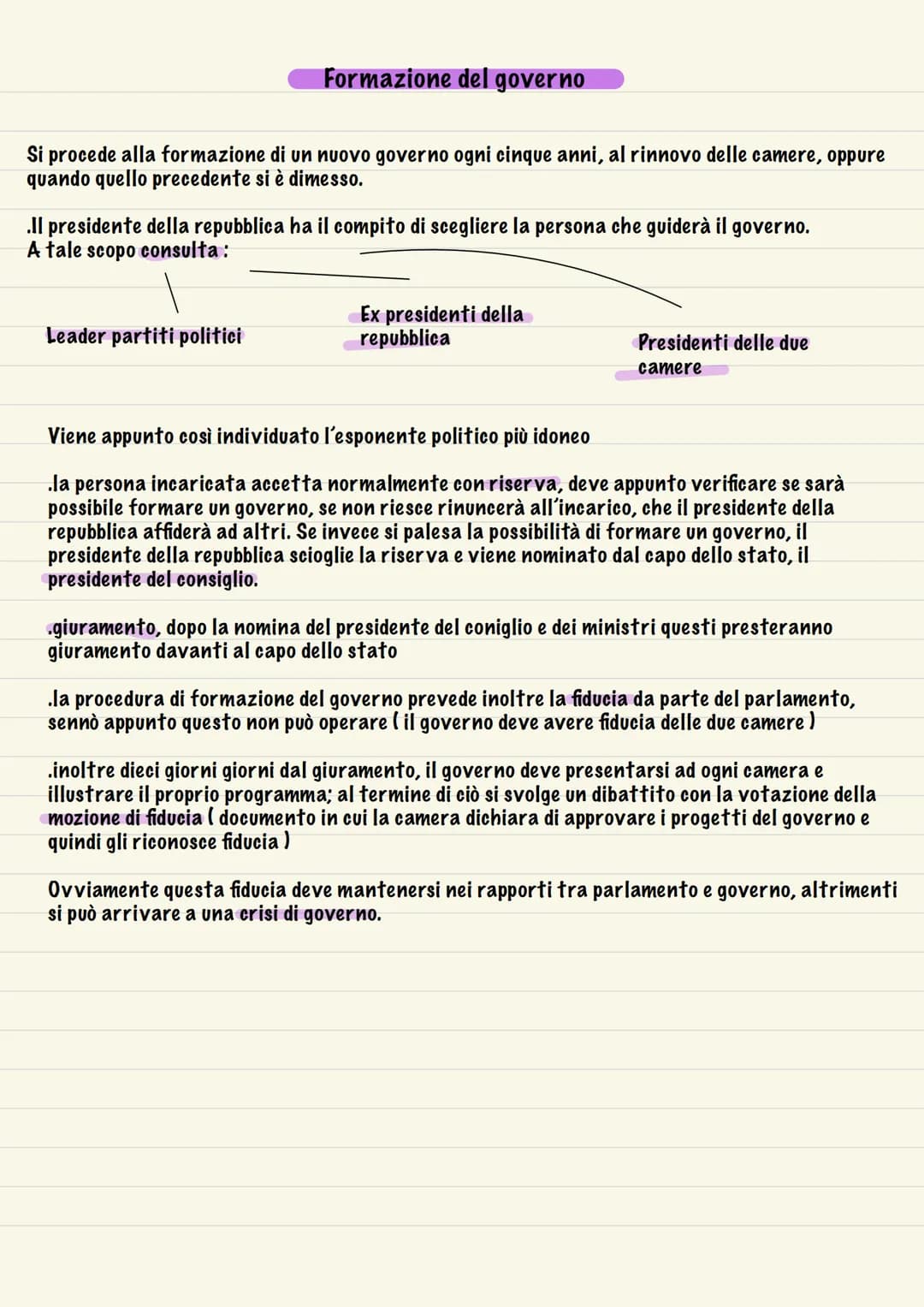  Politica, attraverso il quale
esercita il ruolo di guida del paese
il compito del governo è quello di
intervenire, agire sulla
situazione g