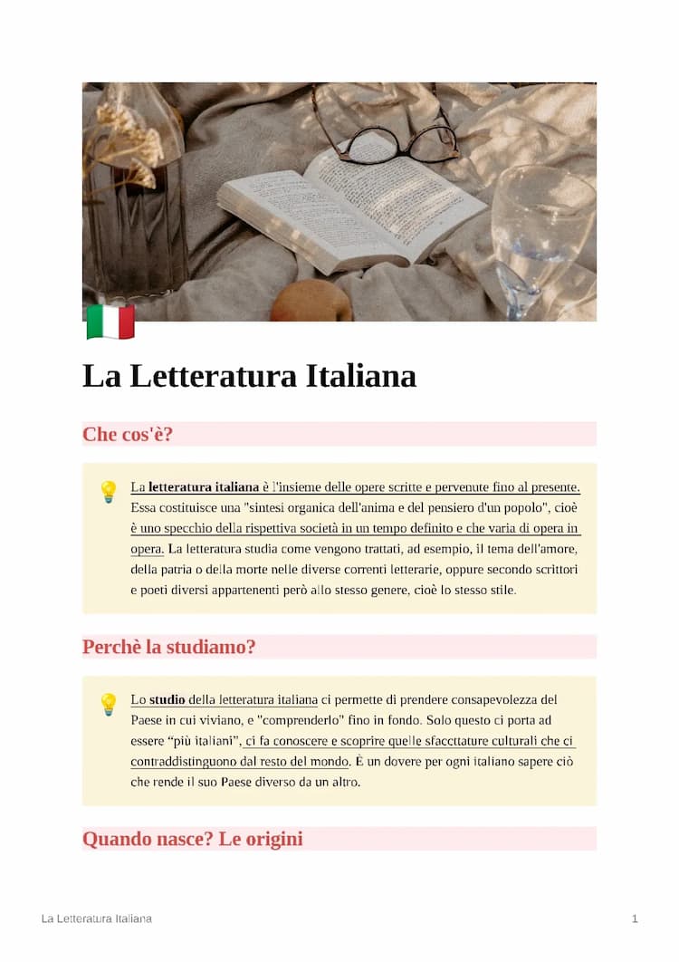 Know La letteratura italiana thumbnail