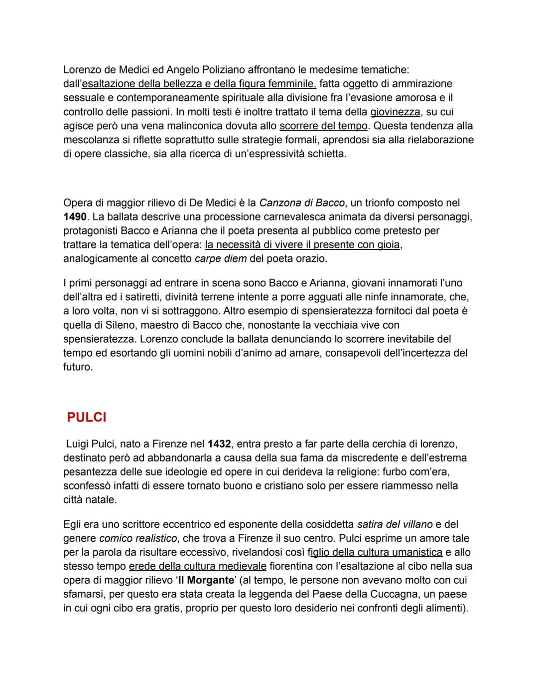 UMANESIMO E RINASCIMENTO
L'Umanesimo ed il Rinascimento sono due correnti seguenti al Medioevo: l'Umanesimo
corrisponde alla prima fase dell