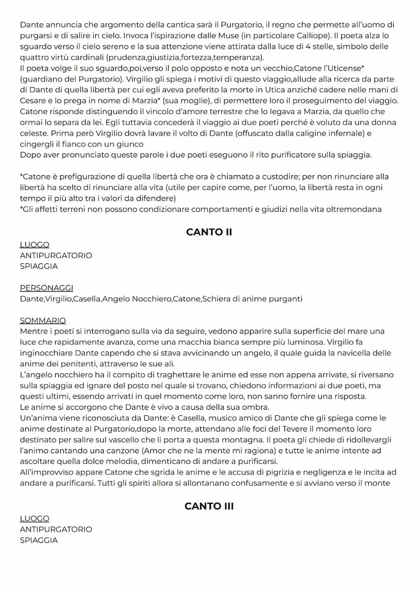 STRUTTURA
Il Purgatorio si presenta con una struttura speculare rispetto all'Inferno.
Viene rappresentato come una grande isola,una montagna