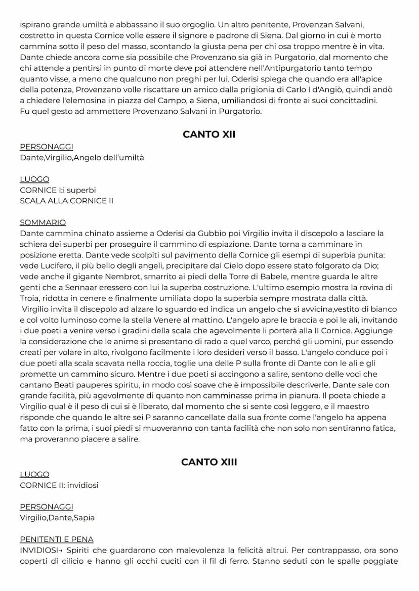 STRUTTURA
Il Purgatorio si presenta con una struttura speculare rispetto all'Inferno.
Viene rappresentato come una grande isola,una montagna