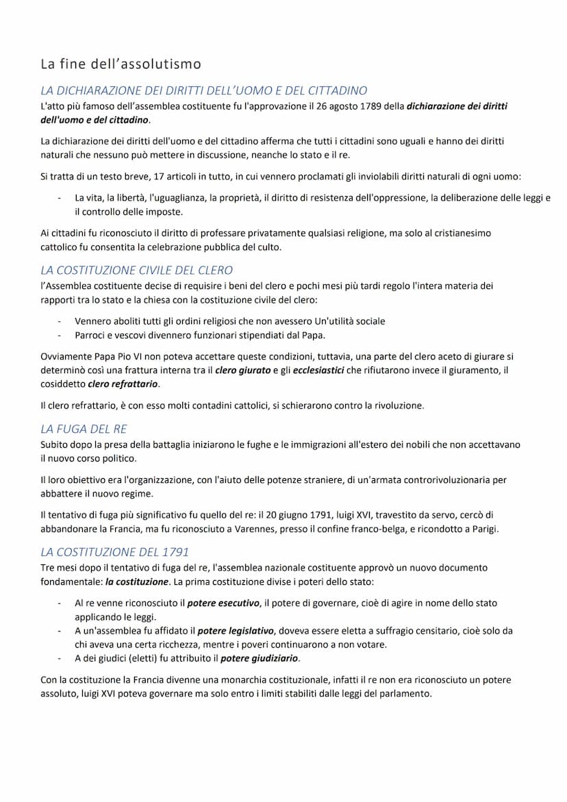 LA RIVOLUZIONE FRANCESE
La crisi dell'Antico Regime in Francia
L'ANTICO REGIME E L'INSODDISFAZIONE DELLA BORGHESIA
Alla fine del Settecento,