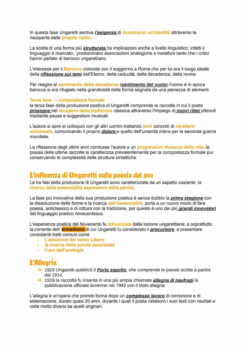 SALVATORE QUASIMODO
Per lui l'ermetismo rappresentò la prima fase di una lunga carriera poetica, lo studio
appassionato dei lirici critici e