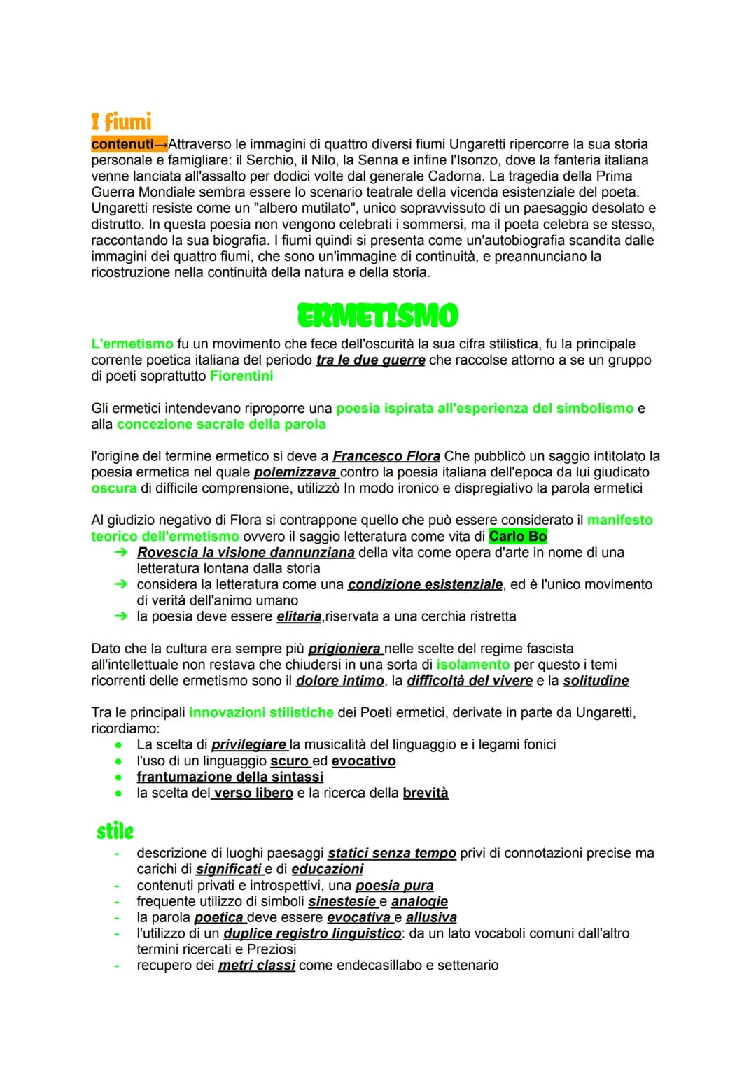 SALVATORE QUASIMODO
Per lui l'ermetismo rappresentò la prima fase di una lunga carriera poetica, lo studio
appassionato dei lirici critici e
