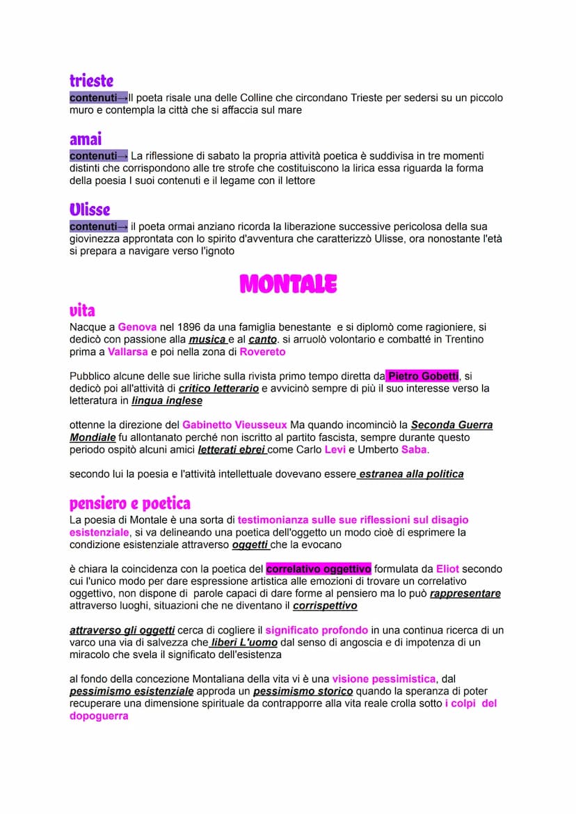 SALVATORE QUASIMODO
Per lui l'ermetismo rappresentò la prima fase di una lunga carriera poetica, lo studio
appassionato dei lirici critici e