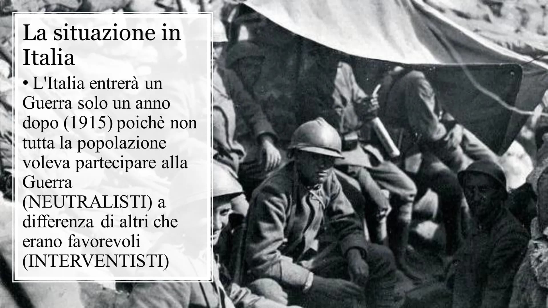 PRIMA GUERRA MONDIALE
La Grande Guerra Le cause della Prima Guerra Mondiale:
Assassinio erede al trono d'Austria da uno studente serbo
Austr