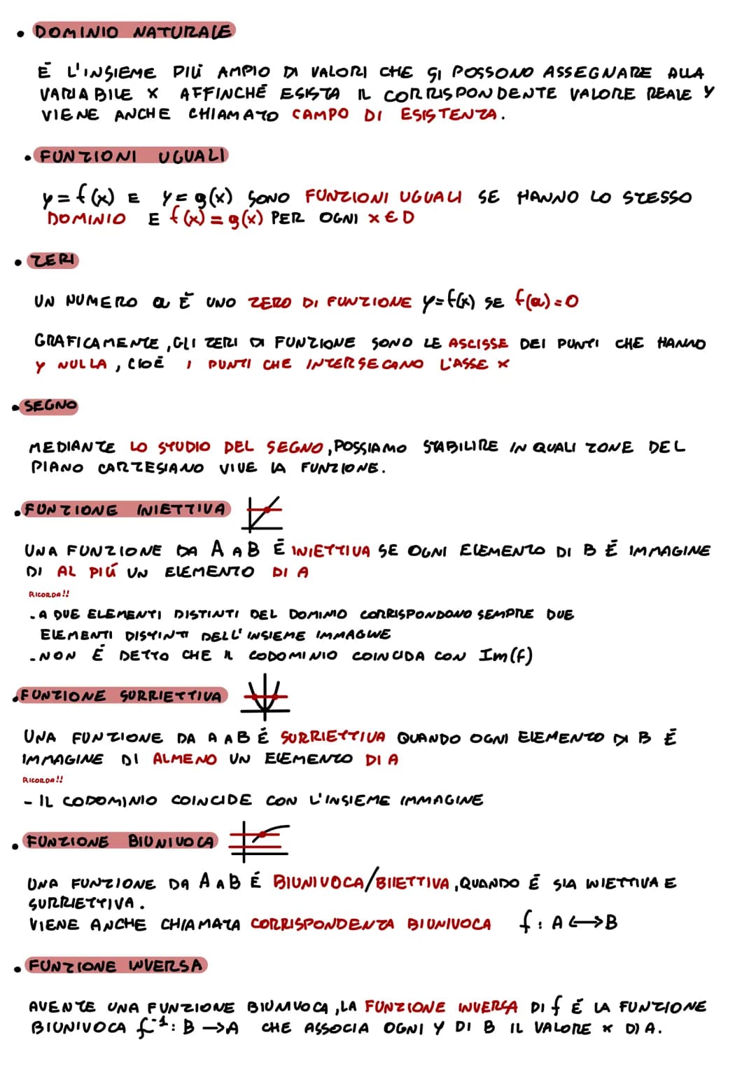 . LE FUNZIONI
DEFINIZIONE DI FUNZIONE
UNA RELAZIONE & FRA DUE INSIEMI A E B E UNA FUNZIONE SE
DI A ASSOCIA UNO E UNO SOLO ELEMENTO DI B.
VIE