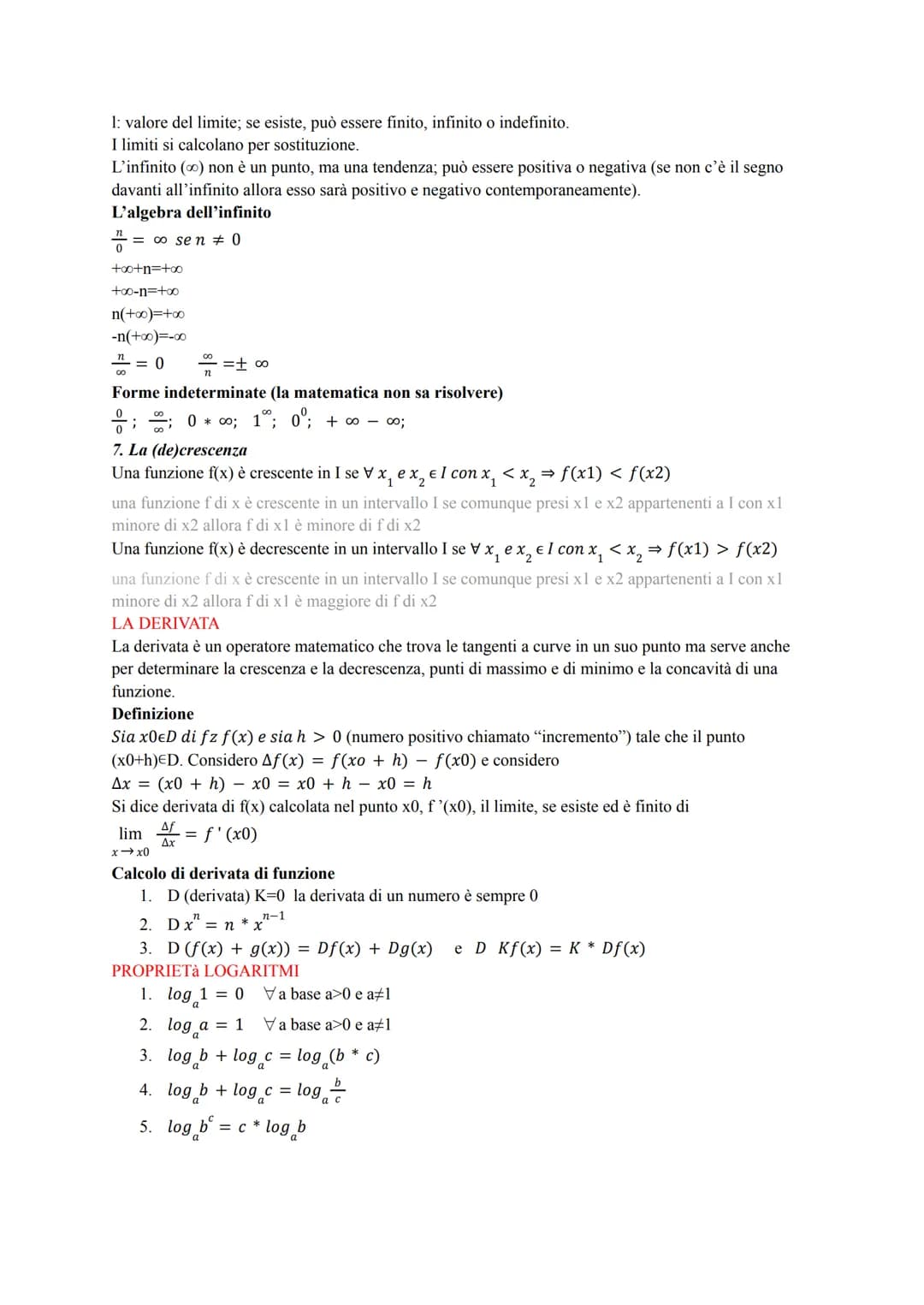 STUDIO DI FUNZIONE
Consiste nel "disegnare" in un RCO (riferimento cartesiano), una curva, una volta che si conosce la
sua equazione (funzio