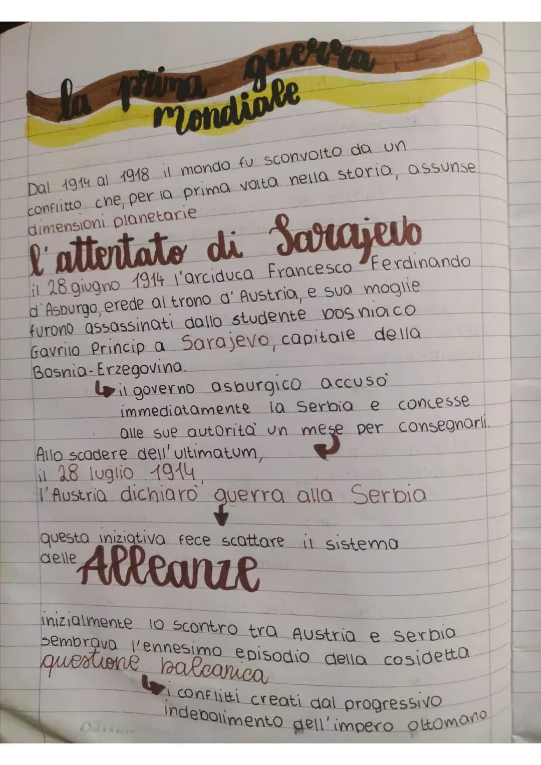 quere
mondiale
Dal 1914 al 1918 il mondo fu sconvolto da un
conflitto che, per la prima volta nella storia, assunse
dimensioni planetarie
l'