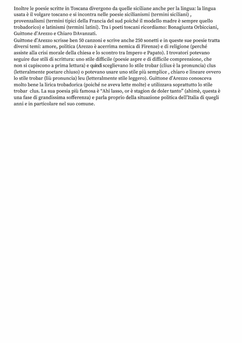 LA POESIA SICULO-TOSCANA (1250)
Prima della poesia siculo-toscana
Nella corte di Federico II di Svevia, a Palermo, nasce la poesia intorno a