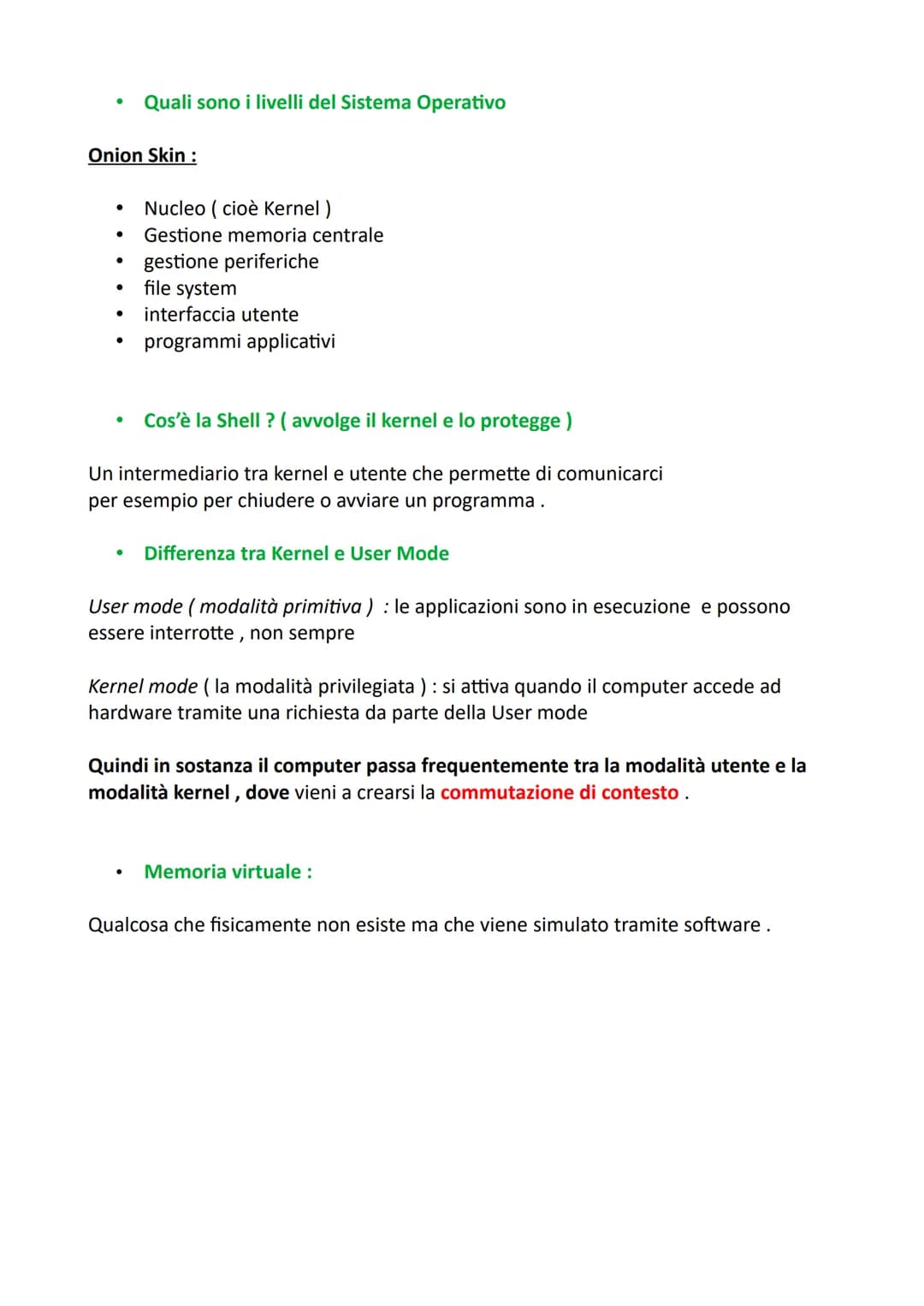 Il Sistema Operativo [SO]
Possibili domande :
●
●
●
●
●
●
Che cosa succede quando si accende il pc ?
Quando il pc si accende l'hardware avvi