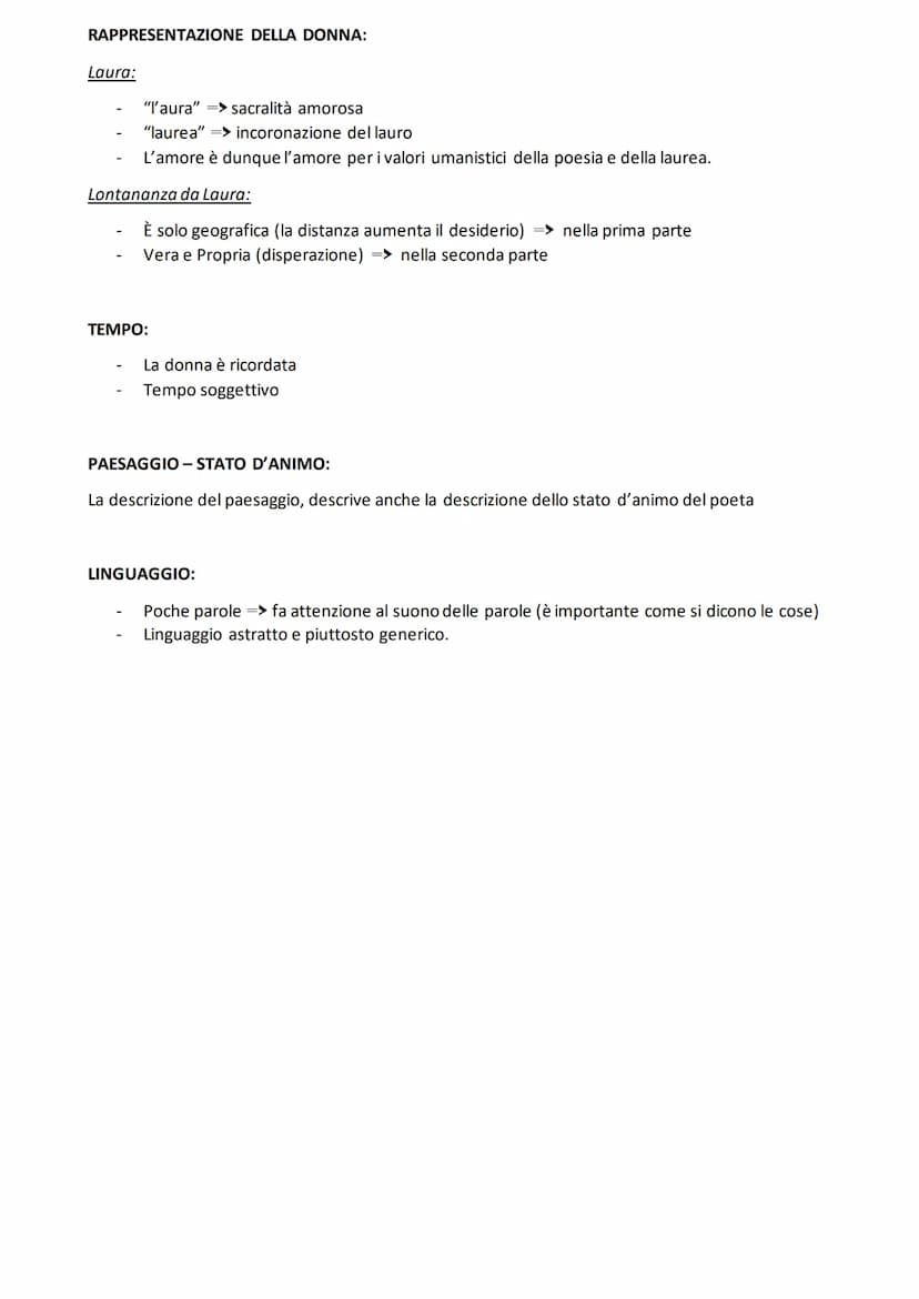 FRANCESCO PETRARCA:
OPERA PRINCIPALE => CANZONIERE:
Raccolta di poesie scritte una al giorno
Parla dell'AMORE PER LAURA. È presente la pagin